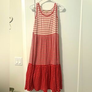 Red and White Striped Dress